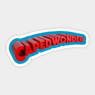 CapedWonder logo 9 Sticker